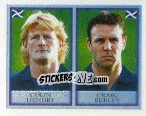 Sticker Colin Hendry / Craig Burley - England 1998 n. 186 - Merlin