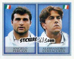 Figurina Angelo Peruzzi / alessandro Costacurta - England 1998 - Merlin