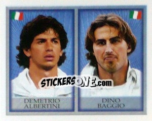 Sticker Demetrio Albertini / dino Baggio - England 1998 n. 197 - Merlin