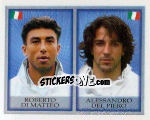 Cromo Roberto Di Matteo / Alessandro Del Piero - England 1998 - Merlin