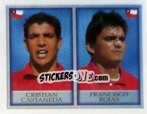 Cromo Cristian Castaneda / Francisco Rojas - England 1998 - Merlin