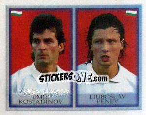 Sticker Emil Kostadinov / Liuboslav Penev - England 1998 - Merlin