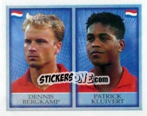 Sticker Dennis Bergkamp / Patrick Kluivert - England 1998 n. 250 - Merlin