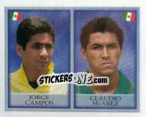 Sticker Jorge Campos / Claudio Suarez - England 1998 n. 252 - Merlin
