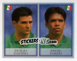 Cromo Duilio Davino / Pavel Pardo - England 1998 - Merlin