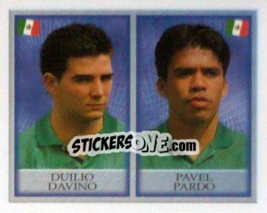 Sticker Duilio Davino / Pavel Pardo - England 1998 n. 253 - Merlin
