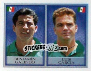 Cromo Benjamin Galindo / Luis Garcia - England 1998 - Merlin