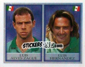 Cromo Luis Alves Zague / Luis Hernandez - England 1998 - Merlin