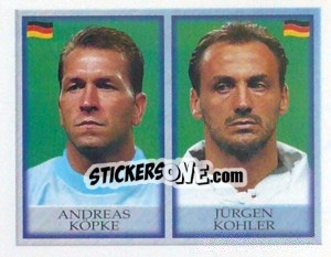 Cromo Andreas Köpke / Jürgen Kohler - England 1998 n. 262 - Merlin