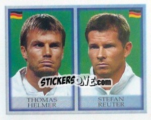 Sticker Thomas Helmer / Stefan Reuter - England 1998 - Merlin
