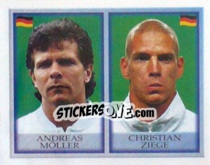 Sticker Andreas Möller / Christian Ziege - England 1998 n. 264 - Merlin