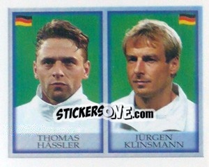 Cromo Thomas Hässler / Jürgen Klinsmann - England 1998 - Merlin