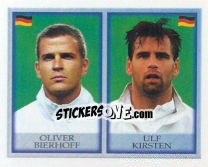 Cromo Oliver Bierhoff / Ulf Kirsten - England 1998 - Merlin