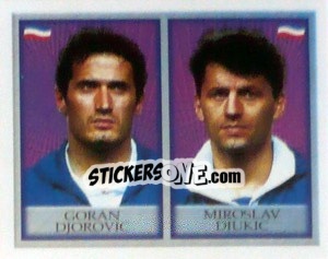 Sticker Goran Djorovic / Miroslav Djukic - England 1998 - Merlin