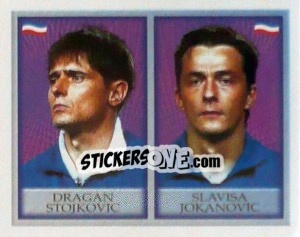 Sticker Dragan Stojkovic / Slavisa Jokanovic - England 1998 - Merlin