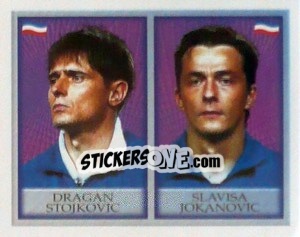 Sticker Dragan Stojkovic / Slavisa Jokanovic