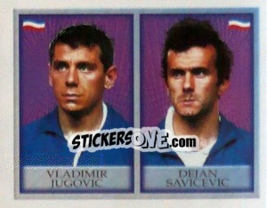 Cromo Vladimir Jugovic / dejan Savicevic - England 1998 - Merlin