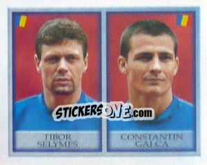Sticker Tibor Selymes / Constantin Galca - England 1998 - Merlin