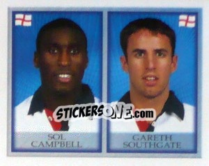 Cromo Sol Campbell / Gareth Southgate