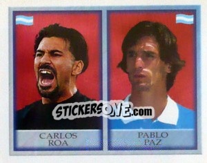 Sticker Carlos Roa / Pablo Paz - England 1998 n. 296 - Merlin
