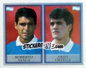 Sticker Roberto Ayala / Ariel Ortega - England 1998 n. 297 - Merlin