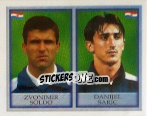 Sticker Zvonimir Soldo / Danijel Saric - England 1998 n. 305 - Merlin