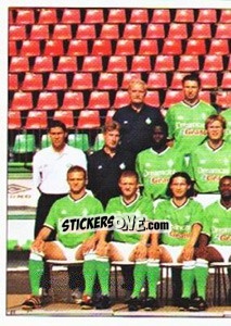 Sticker Équipe (puzzle 1) - Association Sportive de Saint-Étienne 2000-2001 n. 4 - Panini