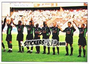 Sticker Un maillot bleu pour changer et jouer... - Association Sportive de Saint-Étienne 2000-2001 n. 8 - Panini