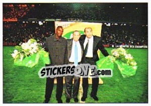 Sticker Les Adieux De Romarin Billong Et Nestor Subiat - Association Sportive de Saint-Étienne 2000-2001 n. 19 - Panini