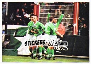 Sticker 16 Décembre 1999: ASSE - OM - Association Sportive de Saint-Étienne 2000-2001 n. 140 - Panini