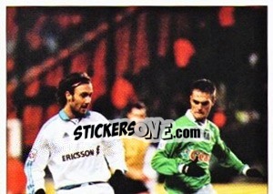 Sticker 16 Décembre 1999: ASSE - OM (puzzle 1) - Association Sportive de Saint-Étienne 2000-2001 n. 141 - Panini