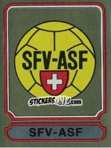Sticker SFV-ASF - Football Switzerland 1982-1983 n. 1 - Panini