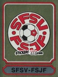 Sticker SFSV - FSJF - Football Switzerland 1982-1983 n. 3 - Panini