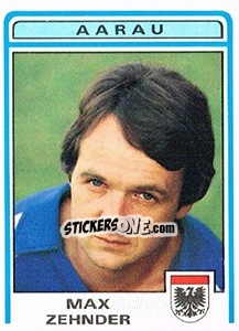 Sticker Max Zehnder - Football Switzerland 1982-1983 - Panini