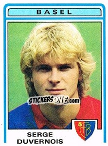 Cromo Serge Duvernois - Football Switzerland 1982-1983 n. 28 - Panini