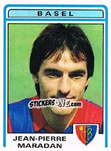 Sticker Jean-Pierre Maradan - Football Switzerland 1982-1983 - Panini