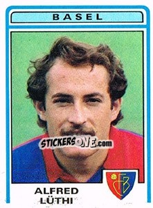 Sticker Alfred Luthi - Football Switzerland 1982-1983 n. 33 - Panini