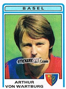 Sticker Arthur von Wartburg - Football Switzerland 1982-1983 n. 34 - Panini