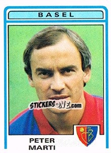 Sticker Peter Marti - Football Switzerland 1982-1983 - Panini