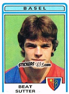 Figurina Beat Sutter - Football Switzerland 1982-1983 n. 37 - Panini