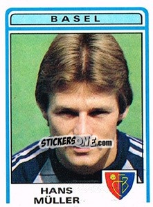 Cromo Hans Muller - Football Switzerland 1982-1983 - Panini