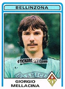 Cromo Giorgio Mellacna - Football Switzerland 1982-1983 - Panini