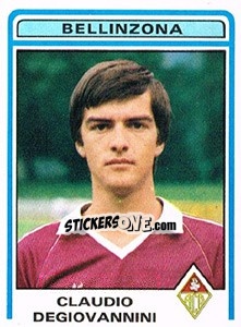 Sticker Claudio Degiovannini - Football Switzerland 1982-1983 n. 45 - Panini