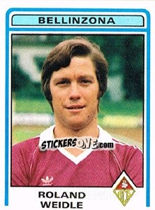 Cromo Roland Weidle - Football Switzerland 1982-1983 - Panini