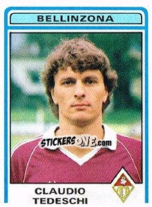 Cromo Claudio Tedeschi - Football Switzerland 1982-1983 - Panini