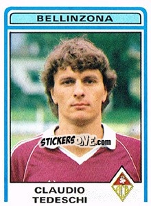 Sticker Claudio Tedeschi - Football Switzerland 1982-1983 n. 53 - Panini
