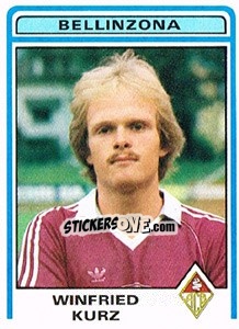 Sticker Winfried Kurz - Football Switzerland 1982-1983 - Panini