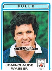 Sticker Jean-Claude Waeber - Football Switzerland 1982-1983 - Panini