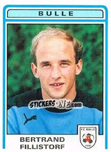 Sticker Bertrand Fillistorf - Football Switzerland 1982-1983 - Panini