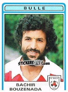 Figurina Bachir Bouzenada - Football Switzerland 1982-1983 - Panini